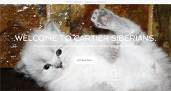 Desktop Screenshot of cartier-siberian-cats.com