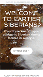 Mobile Screenshot of cartier-siberian-cats.com