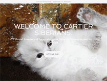 Tablet Screenshot of cartier-siberian-cats.com